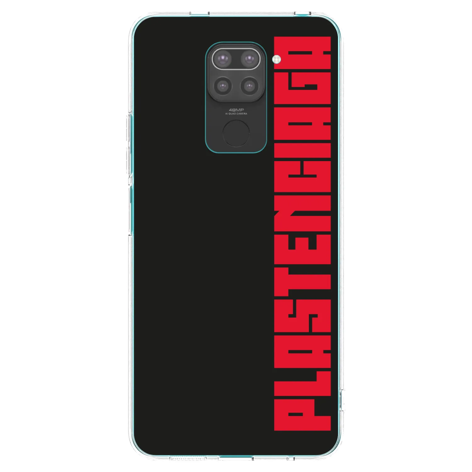 Picasee husă neagră din silicon pentru Xiaomi Redmi Note 9 - Plastenciaga