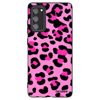 Picasee husă neagră din silicon pentru Samsung Galaxy S20 FE - Pink Tiger