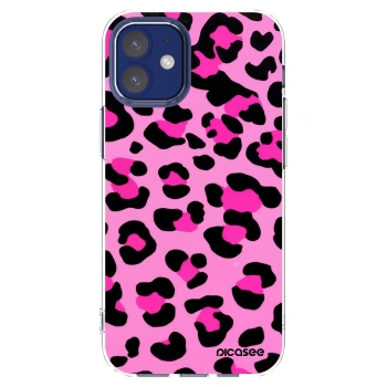 Picasee husă transparentă din silicon pentru Apple iPhone 12 mini - Pink Tiger