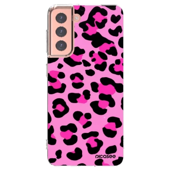 Picasee husă transparentă din silicon pentru Samsung Galaxy S21 5G G991B - Pink Tiger