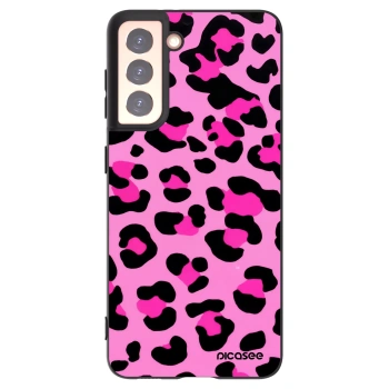 Picasee husă neagră din silicon pentru Samsung Galaxy S21 5G G991B - Pink Tiger