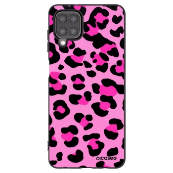 Picasee husă neagră din silicon pentru Samsung Galaxy A12 A125F - Pink Tiger