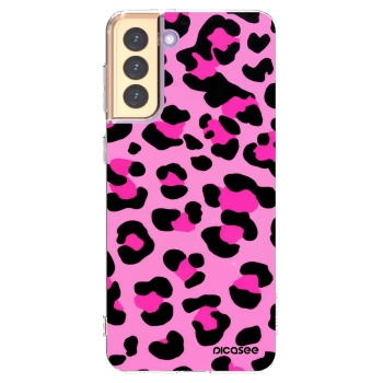 Picasee husă transparentă din silicon pentru Samsung Galaxy S21+ 5G G996F - Pink Tiger