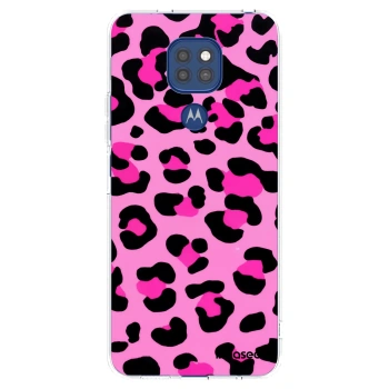 Picasee husă transparentă din silicon pentru Motorola Moto G9 Play - Pink Tiger