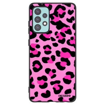 Picasee husă neagră din silicon pentru Samsung Galaxy A72 A725F - Pink Tiger