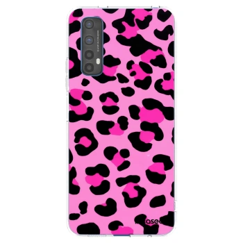 Picasee husă transparentă din silicon pentru Realme 7 - Pink Tiger
