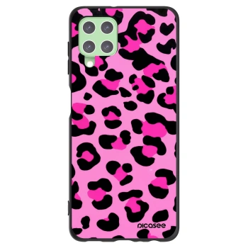 Picasee husă neagră din silicon pentru Samsung Galaxy A22 A225F 4G - Pink Tiger