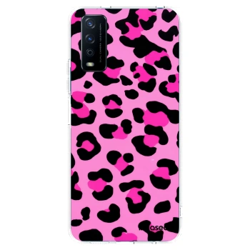 Picasee husă transparentă din silicon pentru Vivo Y11s - Pink Tiger