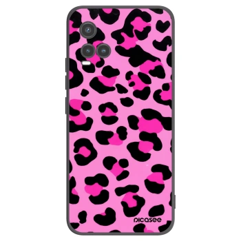 Picasee husă neagră din silicon pentru Vivo Y33s - Pink Tiger