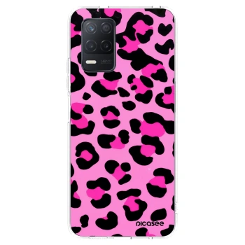 Picasee husă transparentă din silicon pentru Realme 8 5G - Pink Tiger