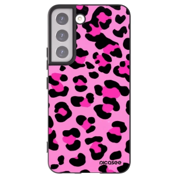 Picasee husă neagră din silicon pentru Samsung Galaxy S22 5G - Pink Tiger