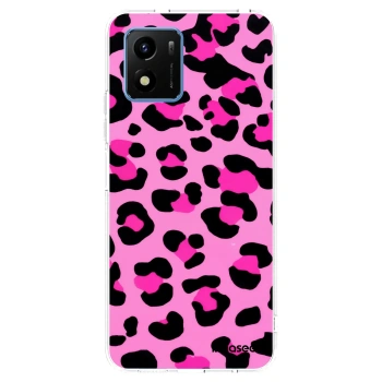 Picasee husă transparentă din silicon pentru Vivo Y01 - Pink Tiger
