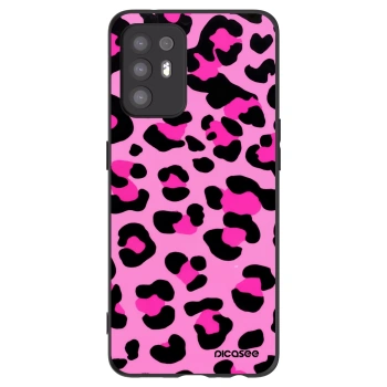 Picasee husă neagră din silicon pentru OPPO A94 5G - Pink Tiger