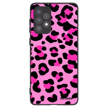 Picasee husă neagră din silicon pentru Samsung Galaxy A73 5G - Pink Tiger