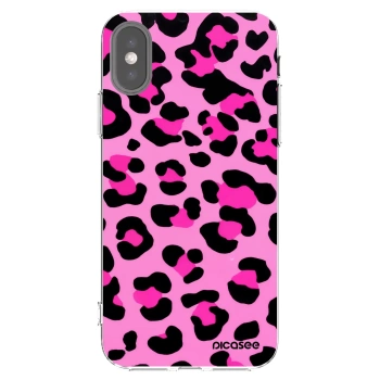 Picasee husă transparentă din silicon pentru Apple iPhone X/XS - Pink Tiger
