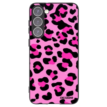 Picasee husă neagră din silicon pentru Samsung Galaxy S23+ 5G - Pink Tiger