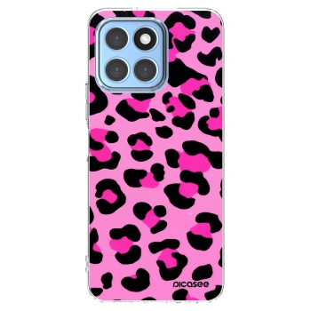 Picasee husă transparentă din silicon pentru Honor X6 - Pink Tiger