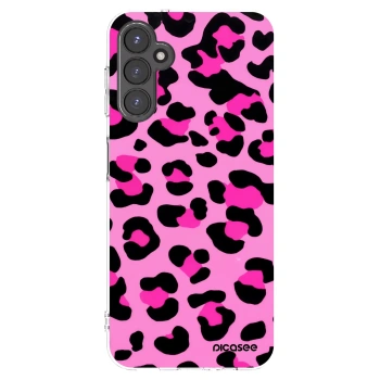 Picasee husă transparentă din silicon pentru Samsung Galaxy A14 4G A145R - Pink Tiger