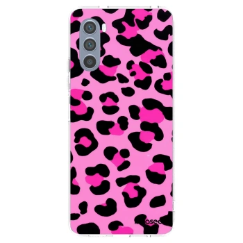 Picasee husă transparentă din silicon pentru Motorola Moto G62 - Pink Tiger