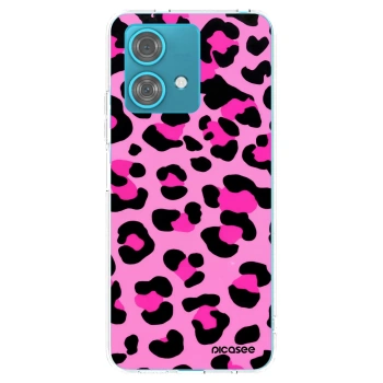 Picasee husă transparentă din silicon pentru Motorola Edge 40 Neo - Pink Tiger
