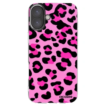 Picasee husă transparentă din silicon pentru Apple iPhone 16 Plus - Pink Tiger