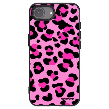 Picasee husă neagră din silicon pentru Apple iPhone 16e - Pink Tiger
