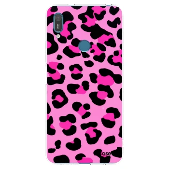 Picasee husă transparentă din silicon pentru Huawei Y7 2019 - Pink Tiger