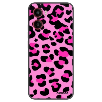 Picasee husă neagră din silicon pentru Motorola Moto G05 - Pink Tiger