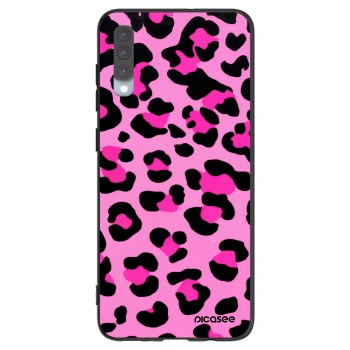 Picasee husă neagră din silicon pentru Samsung Galaxy A70 A705F - Pink Tiger
