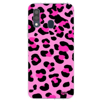 Picasee husă transparentă din silicon pentru Samsung Galaxy A40 A405F - Pink Tiger