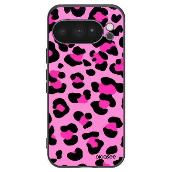 Picasee husă neagră din silicon pentru Google Pixel 10 Pro - Pink Tiger