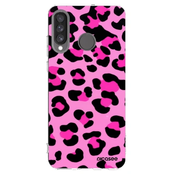 Picasee husă transparentă din silicon pentru Huawei P30 Lite - Pink Tiger