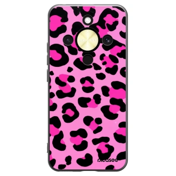 Picasee husă neagră din silicon pentru Honor Magic8 Lite 5G - Pink Tiger