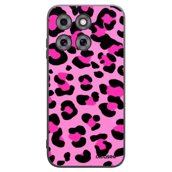 Picasee husă neagră din silicon pentru Motorola Moto G77 - Pink Tiger