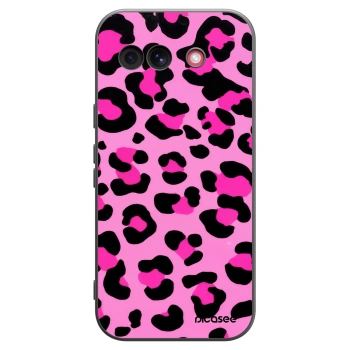 Picasee husă neagră din silicon pentru Google Pixel 10a - Pink Tiger