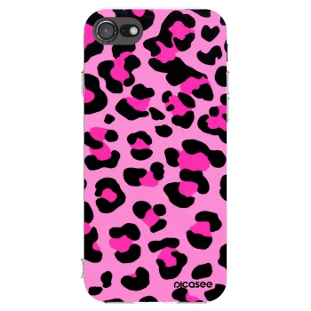 Picasee husă transparentă din silicon pentru Apple iPhone 8 - Pink Tiger