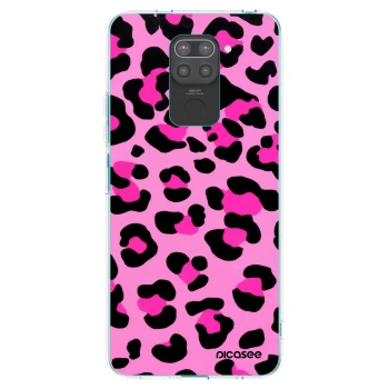 Picasee husă neagră din silicon pentru Xiaomi Redmi Note 9 - Pink Tiger