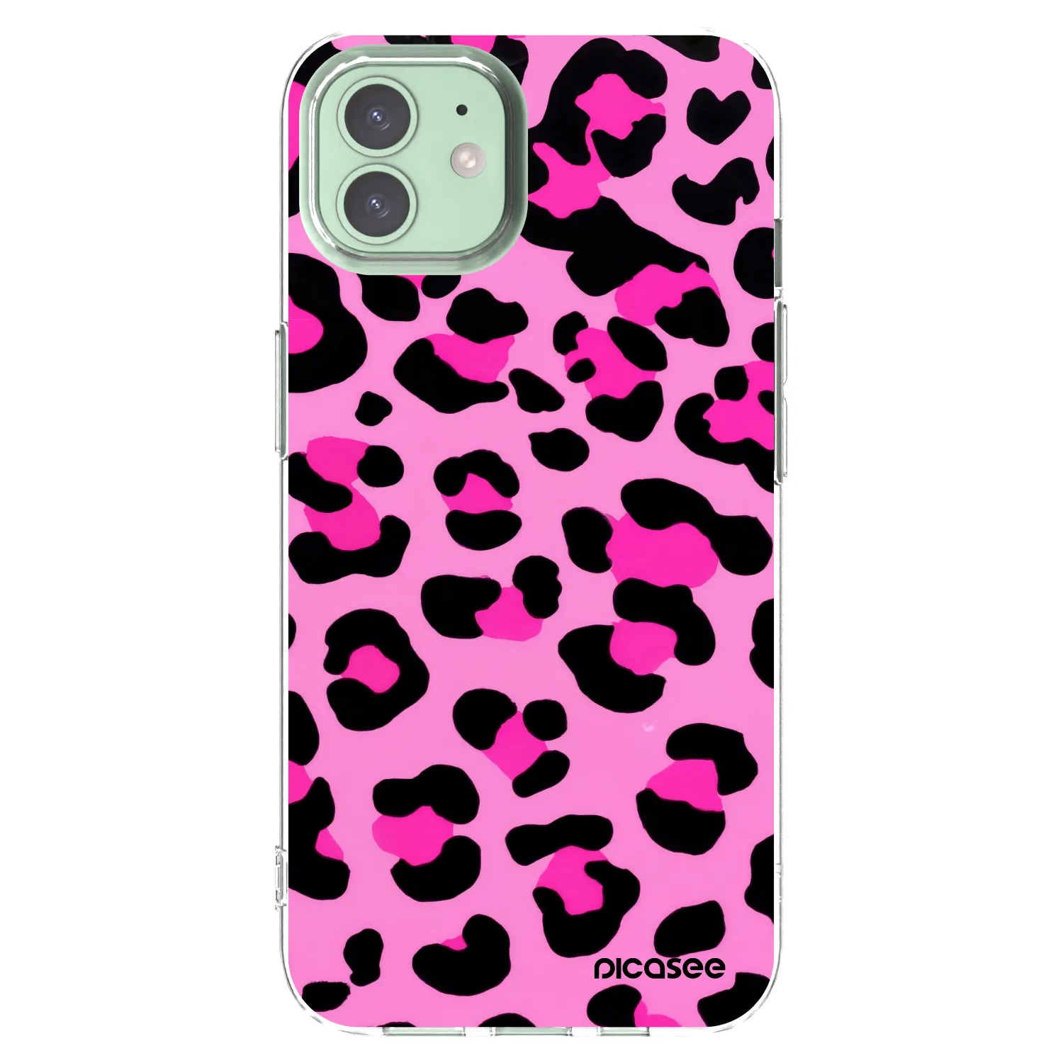 Picasee husă transparentă din silicon pentru Apple iPhone 12 Pro - Pink Tiger