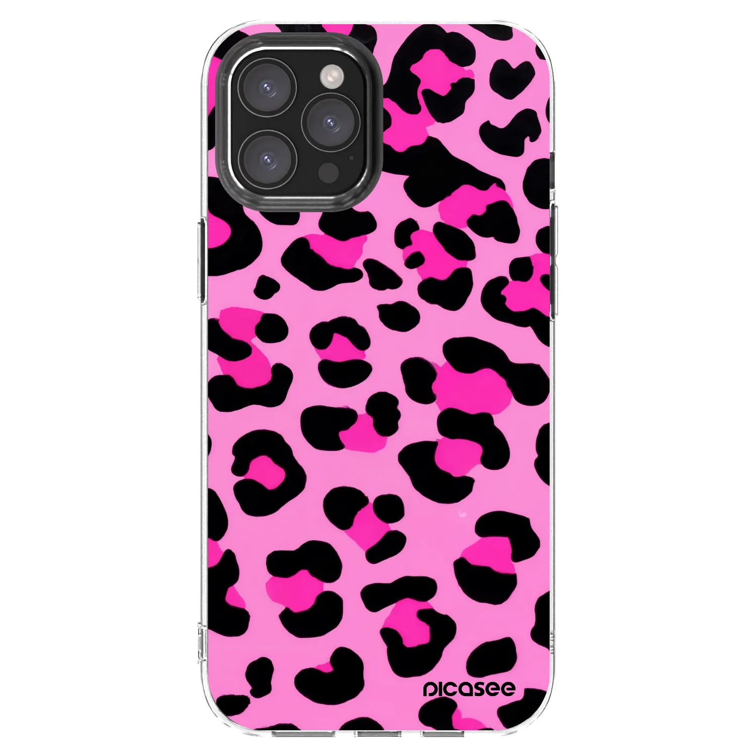Picasee husă transparentă din silicon pentru Apple iPhone 12 Pro Max - Pink Tiger