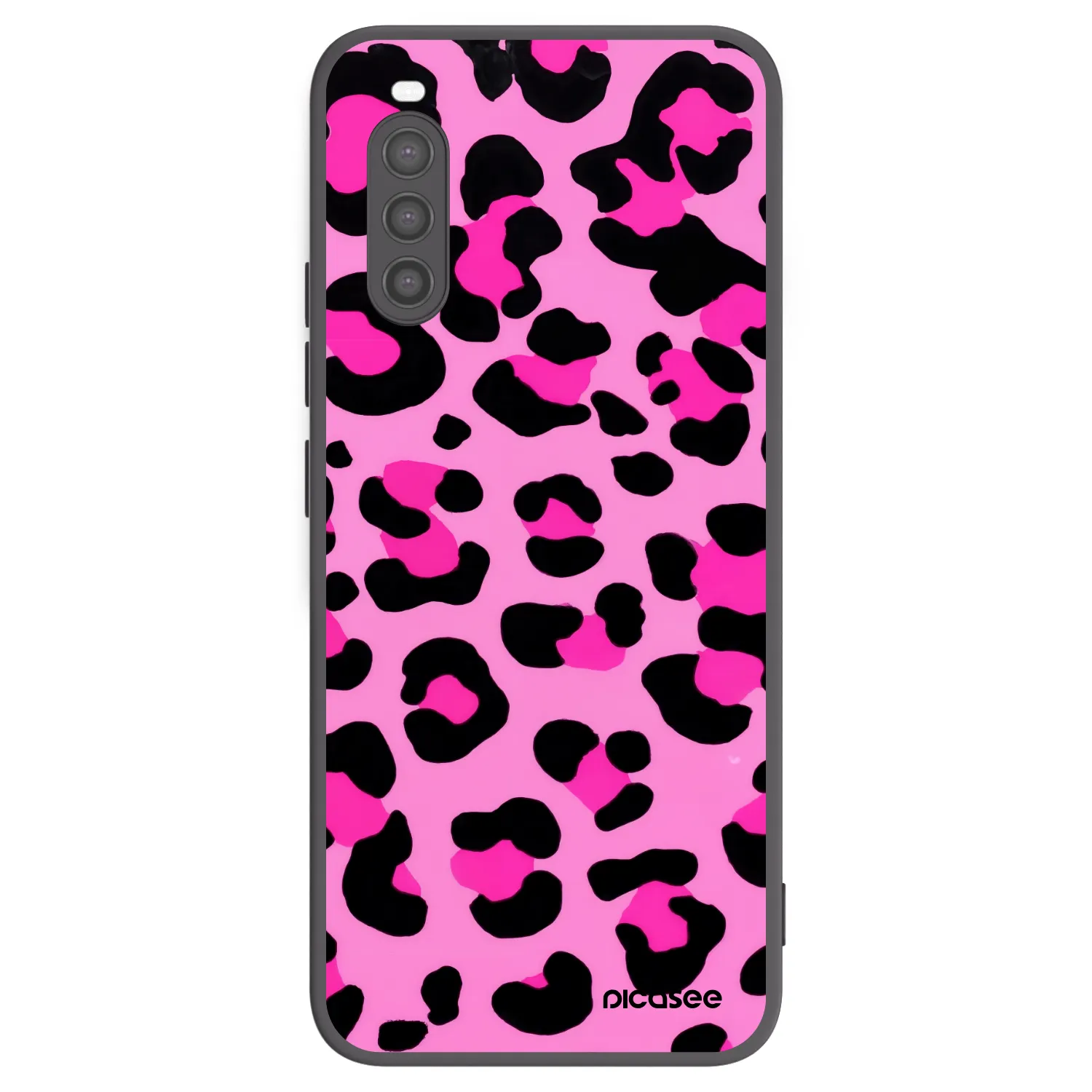 Picasee husă neagră din silicon pentru Sony Xperia 10 II - Pink Tiger