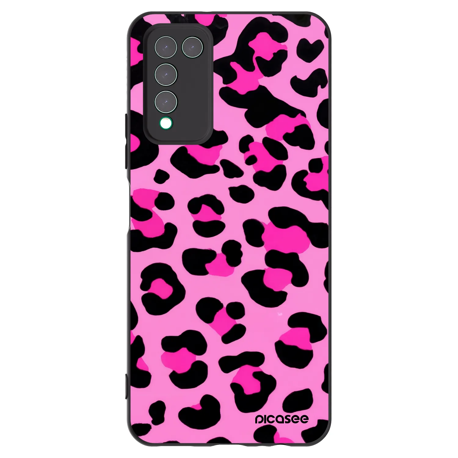 Picasee husă neagră din silicon pentru Honor 10X Lite - Pink Tiger