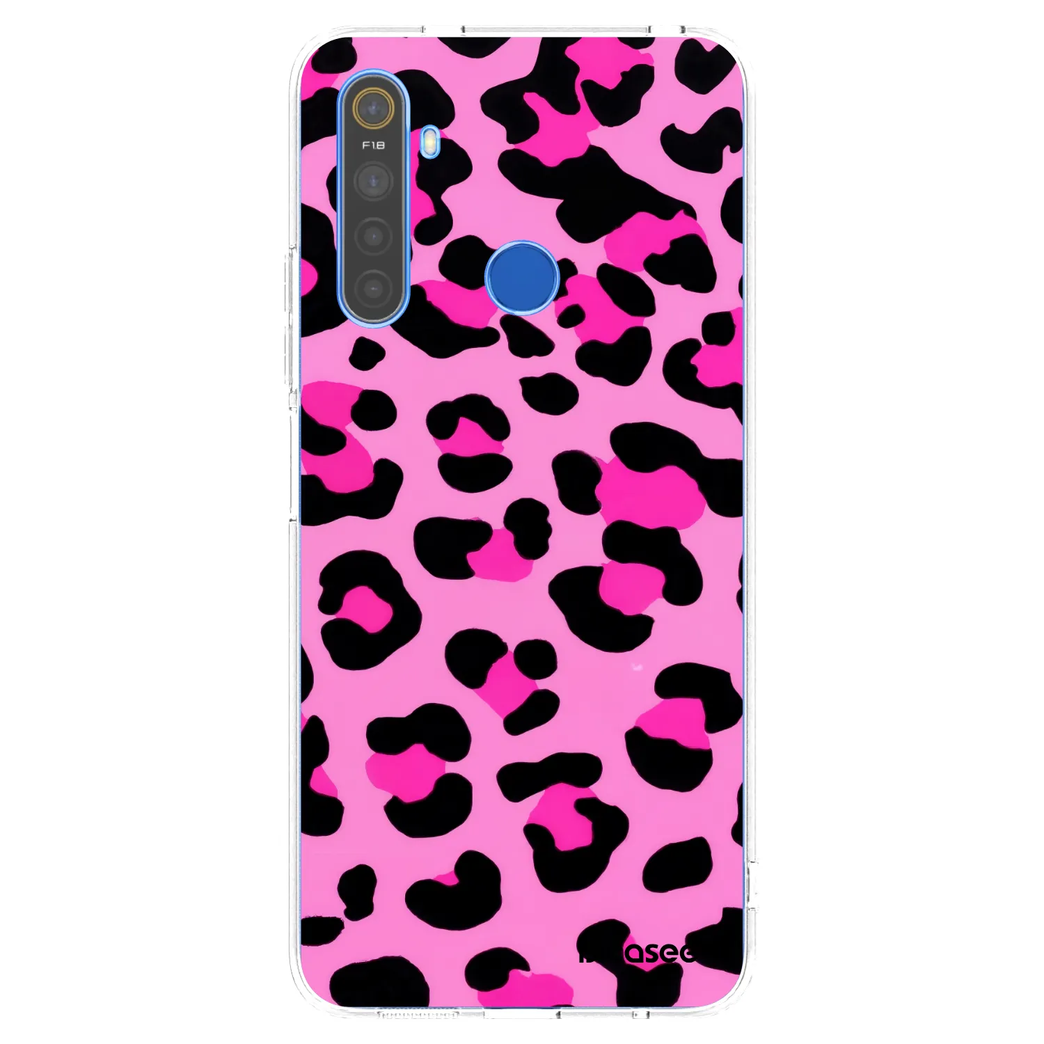 Picasee husă transparentă din silicon pentru Realme 5 - Pink Tiger