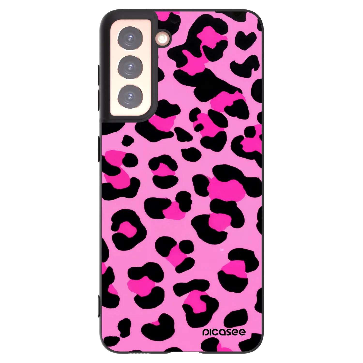 Picasee husă neagră din silicon pentru Samsung Galaxy S21 5G G991B - Pink Tiger