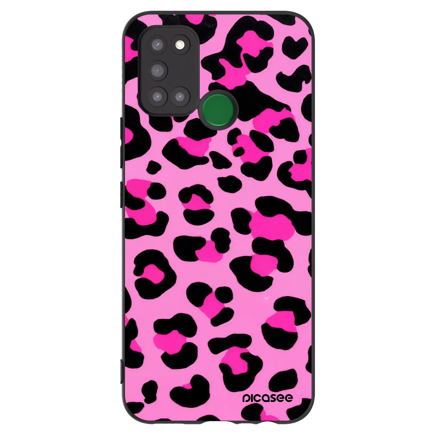 Picasee husă neagră din silicon pentru Realme 7i - Pink Tiger