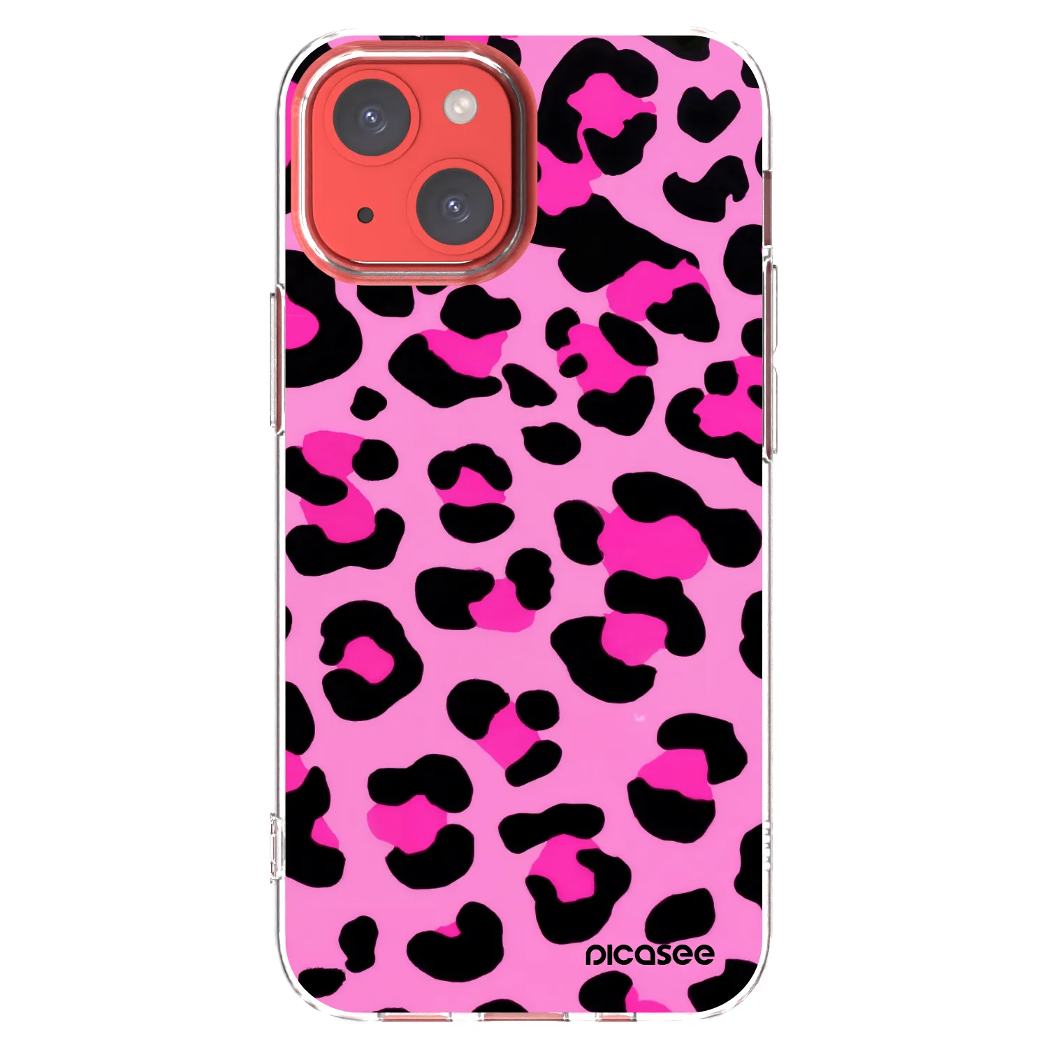 Picasee husă transparentă din silicon pentru Apple iPhone 13 mini - Pink Tiger