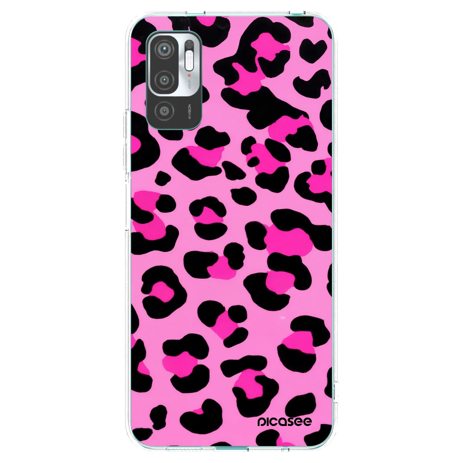 Picasee husă transparentă din silicon pentru Xiaomi Redmi Note 10 5G - Pink Tiger