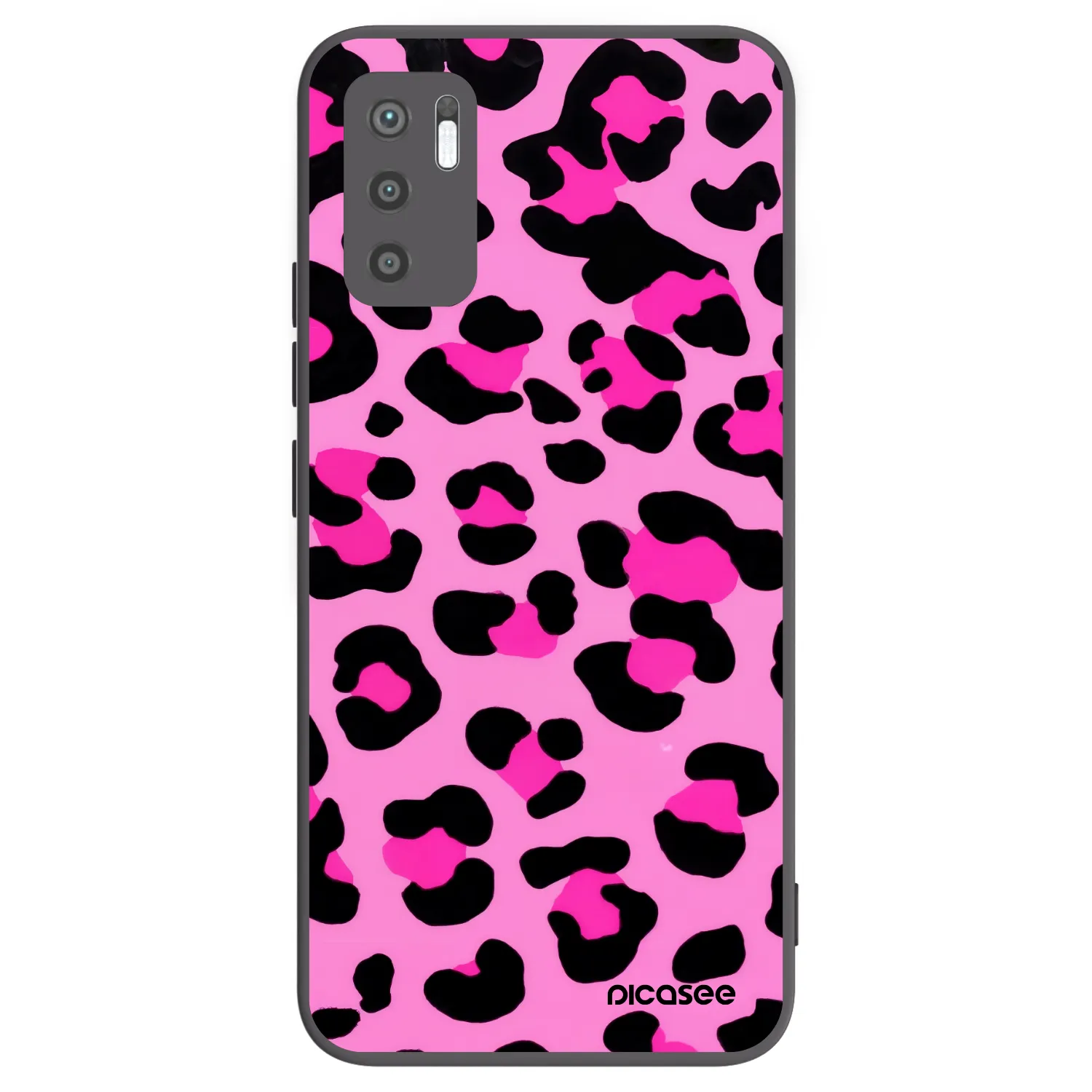 Picasee husă neagră din silicon pentru Xiaomi Redmi Note 10 5G - Pink Tiger