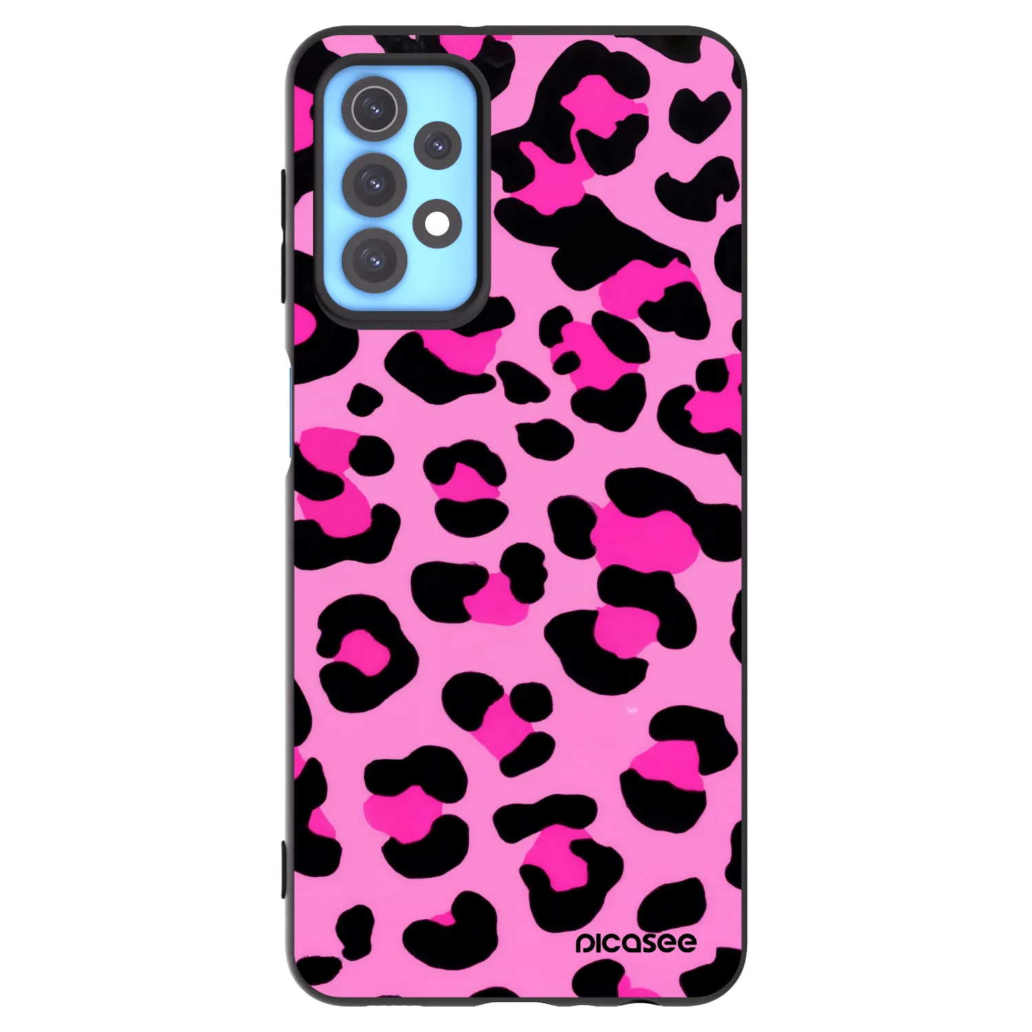 Picasee husă neagră din silicon pentru Samsung Galaxy A32 4G SM-A325F - Pink Tiger