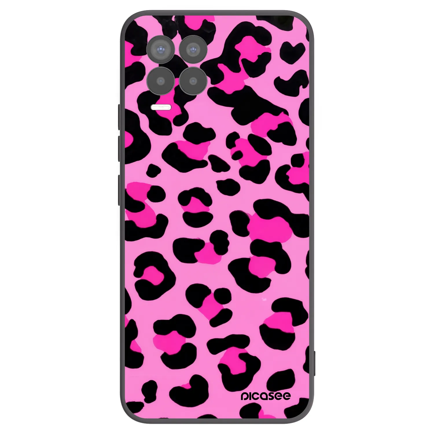 Picasee husă neagră din silicon pentru Realme 8 4G - Pink Tiger