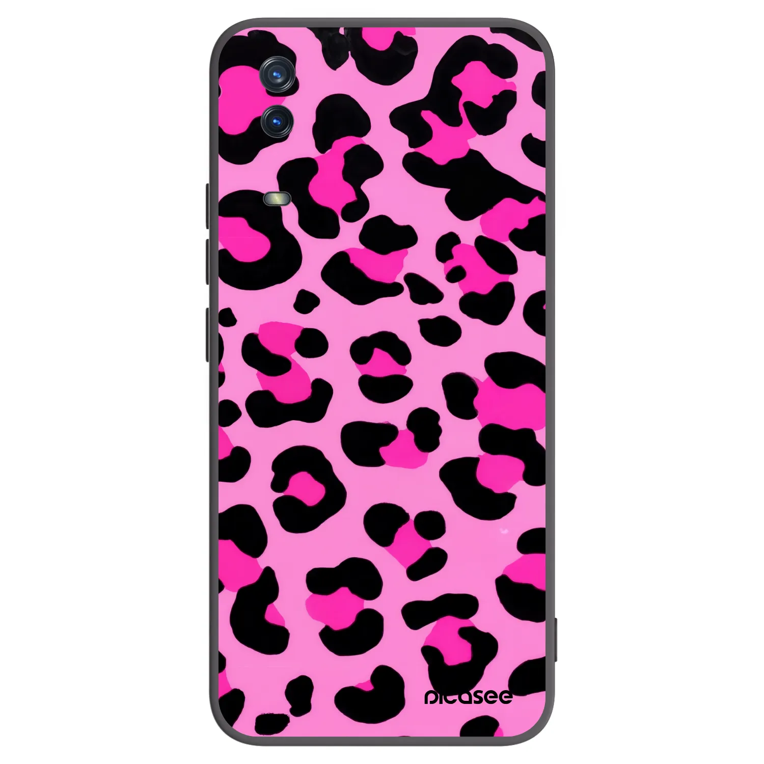 Picasee husă neagră din silicon pentru Vivo Y11s - Pink Tiger